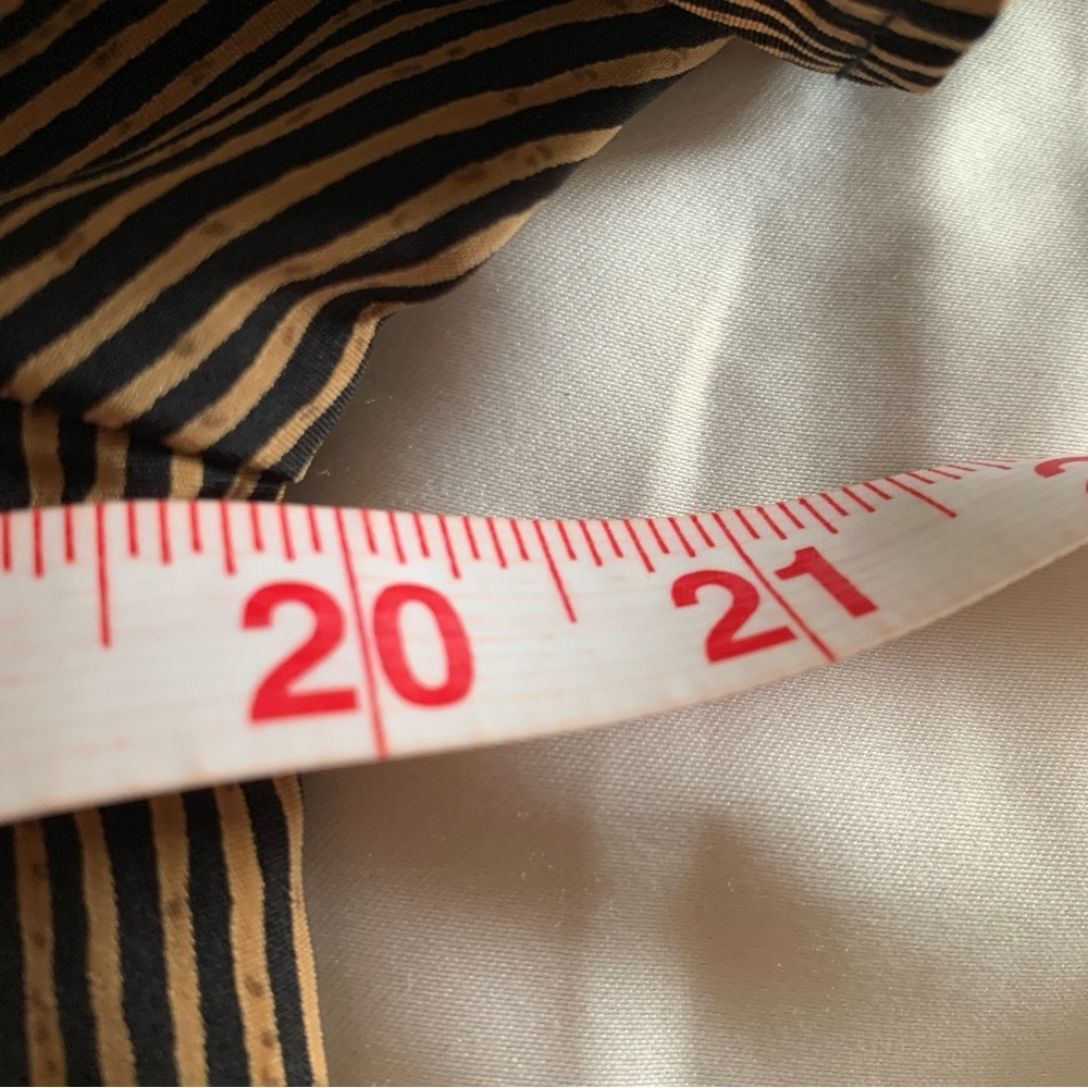 MAGGIE SWEET. Brown/Black striped shirt. Short sleeves. Sz S.‎ - Picture 6 of 8